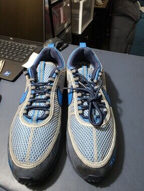 Nike Air Max Spiridon, Size 10m Mesh Running Shoes - Blue/Gray